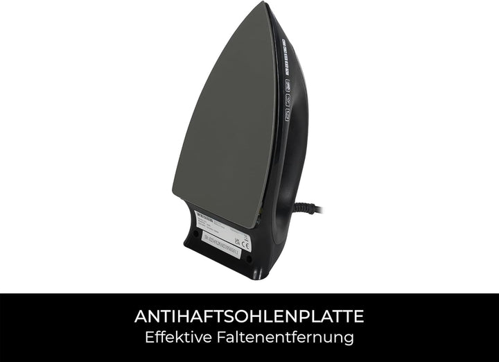 Corby Sherwood Trockenbügeleisen, 1200 W, Schwarz, EU-Stecker