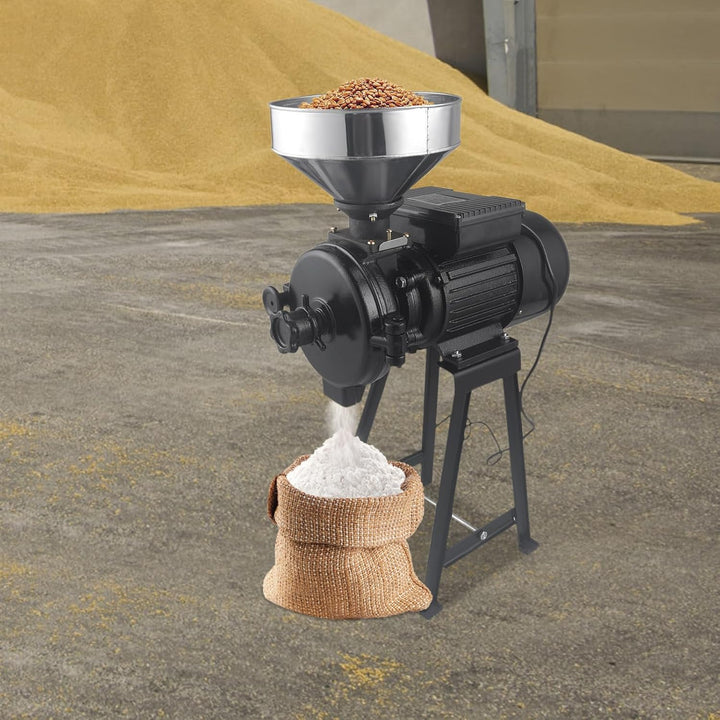 2200W Elektrisch Schrotmühle 220V 1400r / min Getreidemühle Mit Trichter Sojabohnen Mühle Maschine N