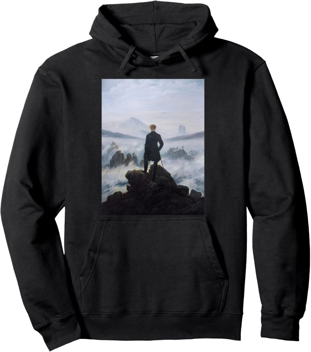 Casper David Friedrichs Wanderer über den Nebelmeer Pullover Hoodie