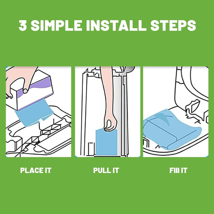 MOEMOE BABY Windeleimer Nachfüllkassetten, kompatibel mit Diaper Genie Signature & Platinum, 2 Stück