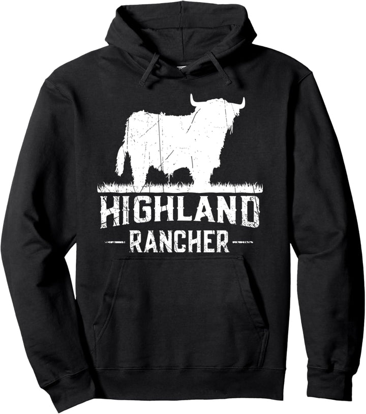 Highland Rancher – Schottische Hochlandkuh für Rinderbauer Pullover Hoodie