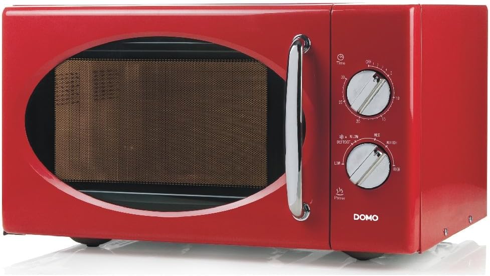 DOMO DO2925 Freistehend Mikrowelle - 5 Leistungsstufen - Auftauen - Mechanische Bedienung - Mit Time