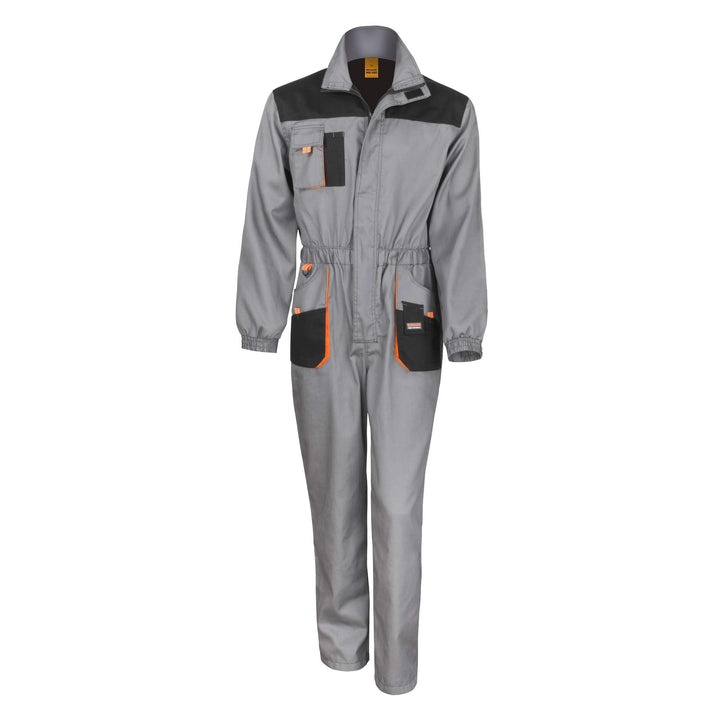 Result R321x Work-Guard Lite Overall 4XL Mehrfarbig (Grau / Schwarz / Orange), 4XL Mehrfarbig (Grau