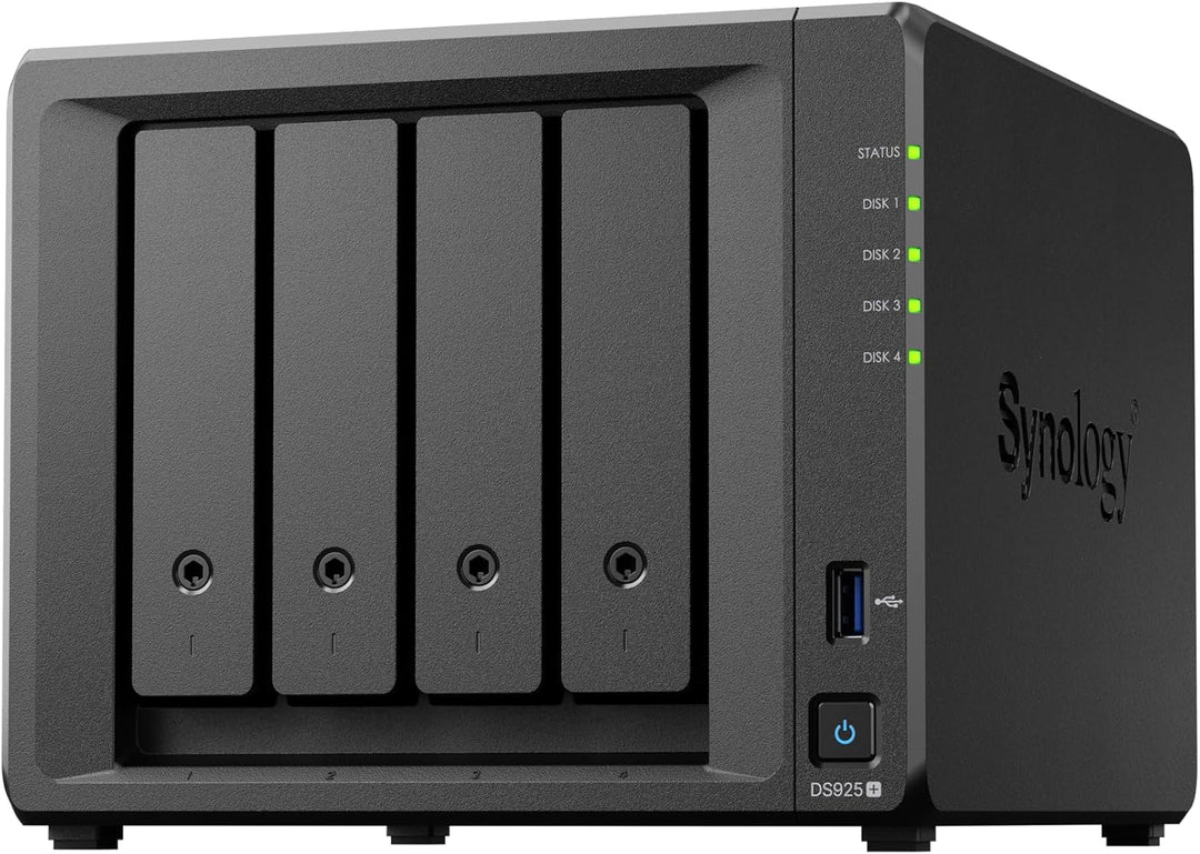 SYNOLOGY NAS DS925+ 4 Einschübe mit erweiterbarer Kapazität (ohne Festplatte)