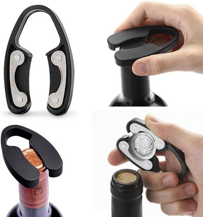 ZBPASL Fass Form Korkenzieher Set,Weinöffner,Wein Sommelier Sets mit Flaschenöffner,Weinverschlüsse,
