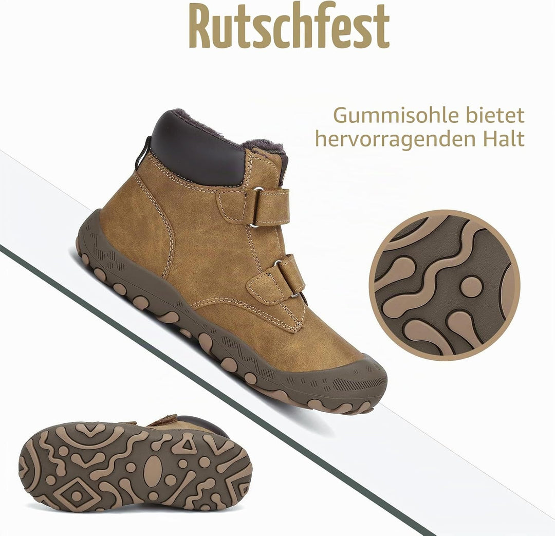 Mishansha Kinder Winterschuhe Warm Gefüttert Winterstiefel Jungen Mädchen Schneestiefel Outdoor Ruts