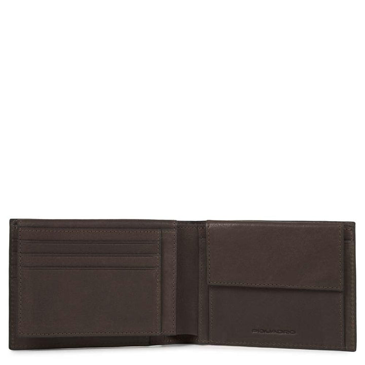 Piquadro Black Square Münzbörse, Einheitsgrösse Braun (Testa Di Moro), Braun (Testa Di Moro)