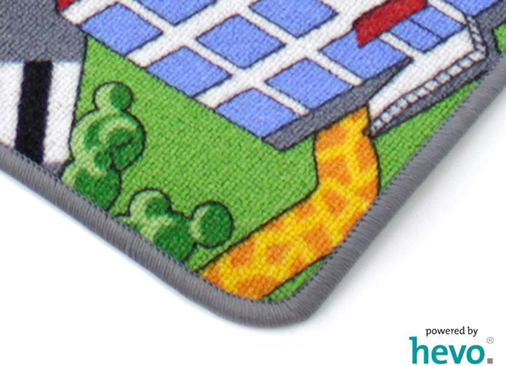 HEVO Stadt Land Fluss Teppich | Kinderteppich | Spielteppich 200x300 cm, 200x300 cm