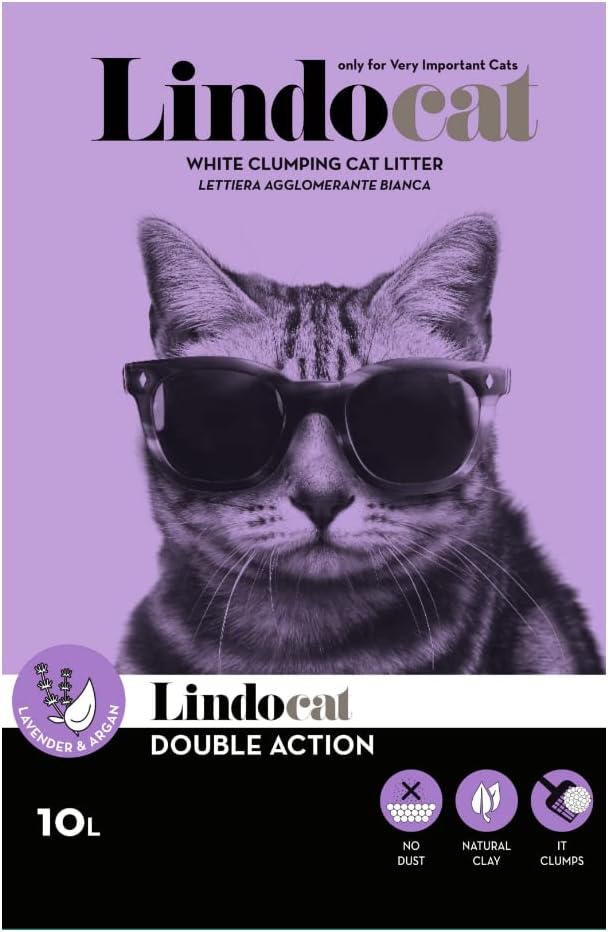 Lindo Cat Katzenstreu Lavendel Aroma feine Körnung 10 Lt, farblos