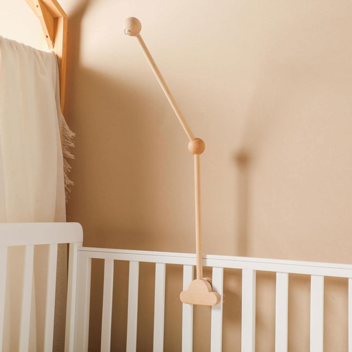 Mobile Halterung Holz,Baby Mobile Halterung für Babybett,Verstellbarer Mobile Halterung Wickeltisch