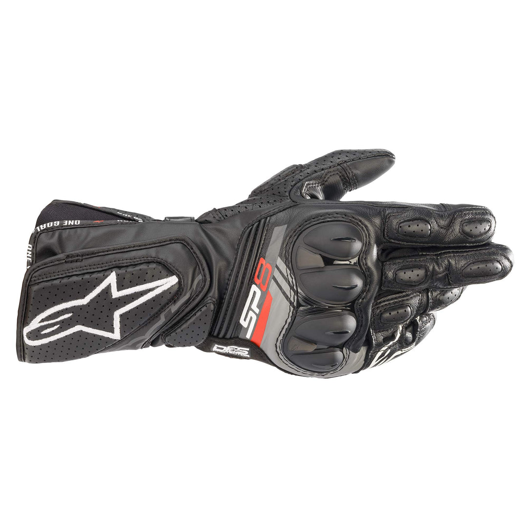 Alpinestars Sp-8 V3 Lederhandschuh Radar-Handschuhe 3XL Schwarz, 3XL Schwarz
