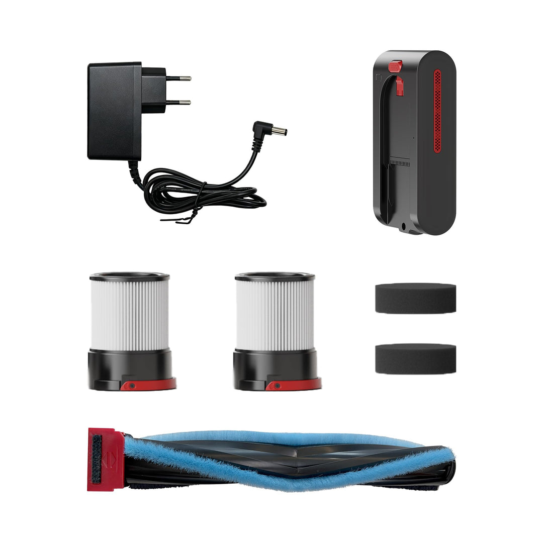 ElecKeys K30 Zubehör für elektrische Akku-Staubsauger: Zubehör-Set (1x Akku + 1x Adapter (EU-Stecker