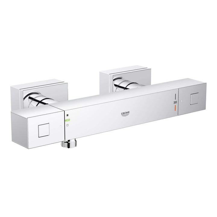 GROHE Grohtherm Cube - Thermostat Brausebatterie (wassersparend, Eigensicher gegen Rückfliessen, Wan