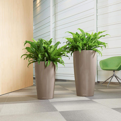 LECHUZA RONDO Premium 40 anthrazit metallic 15743 40x40x75 cm Anthrazit Metallic, 40x40x75 cm Anthra
