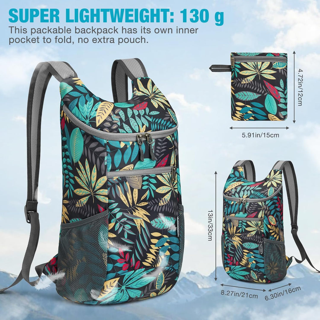 G4Free Ultraleichter 11 l kleiner faltbarer Rucksack für Reisen, Wandern, Radfahren, Wandern oder Me