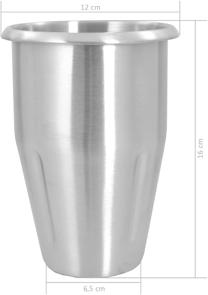vidaXL Milchshaker 1L Eiweissshaker Shaker Mixer Standmixer Milkshaker Cocktail 1 L (1 Shaker), 1 L