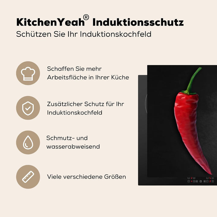 KitchenYeah© Herdabdeckplatte Einteilig Küche Herdabdeckung Induktionsfeld Ceranfeld Herdabdeckplatt