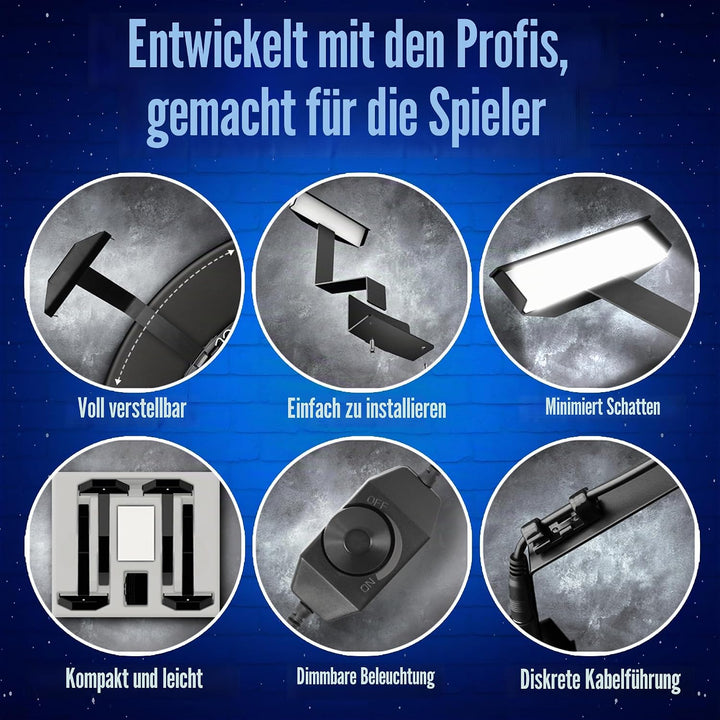 Shot! Darts Stadion Dartscheibe Beleuchtung System