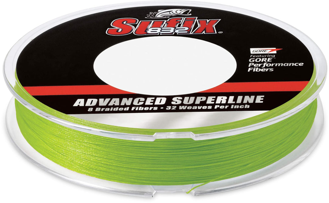 Sufix 832 Advanced Superline Geflecht, 300 m Neon Lime 30 lb, Neon Lime 30 lb