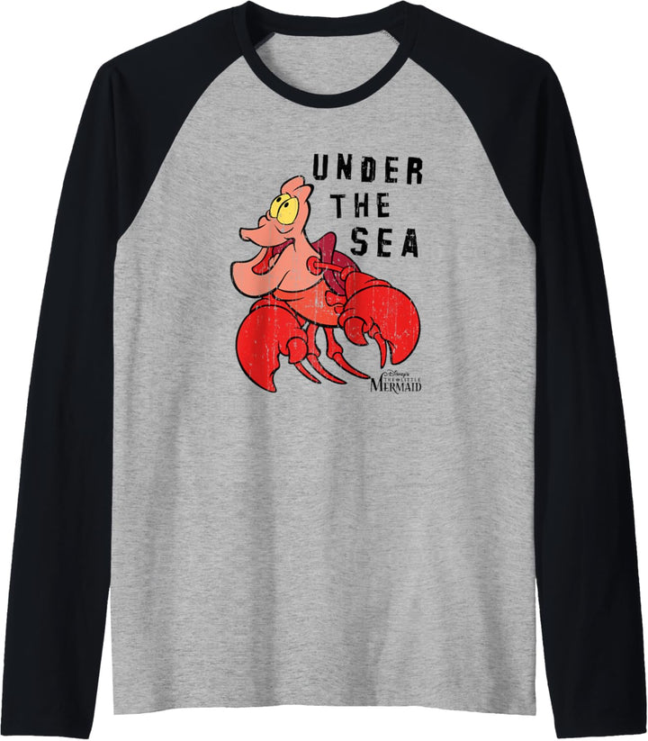 Disney The Little Mermaid Under the Sea Sebastian Raglan