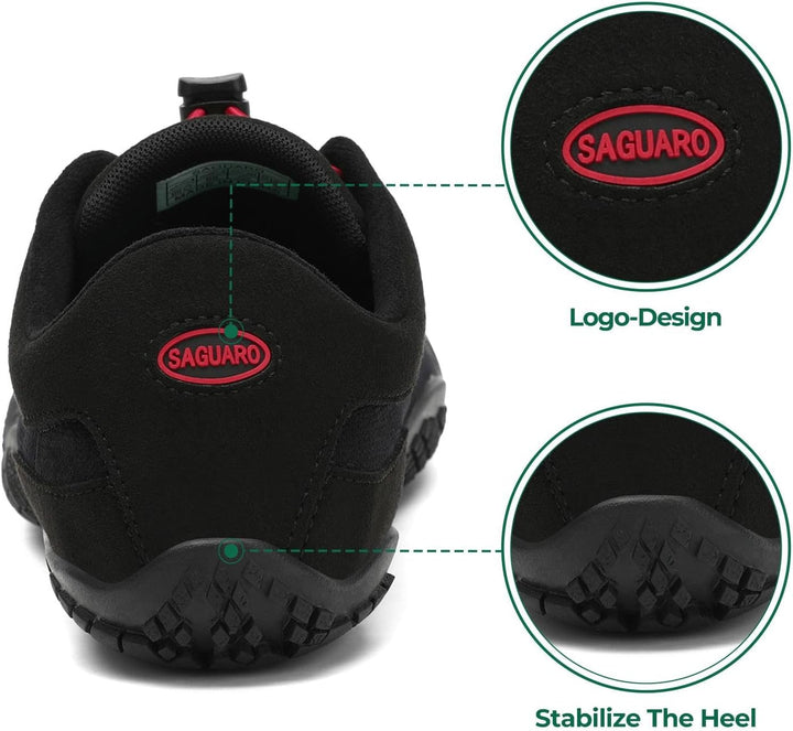SAGUARO Herren Damen Barfussschuhe - Atmungsaktiv rutschfest Barfussschuhe - mit Breite Zehenbox und