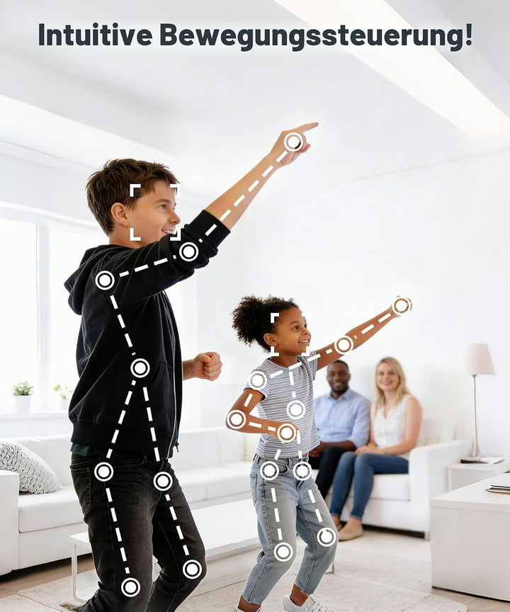 Spielkonsole für Kinder mit Bewegungsspielen, Plug &amp; Play TV-Spielkonsole, ideal für Indoor-Bewegung