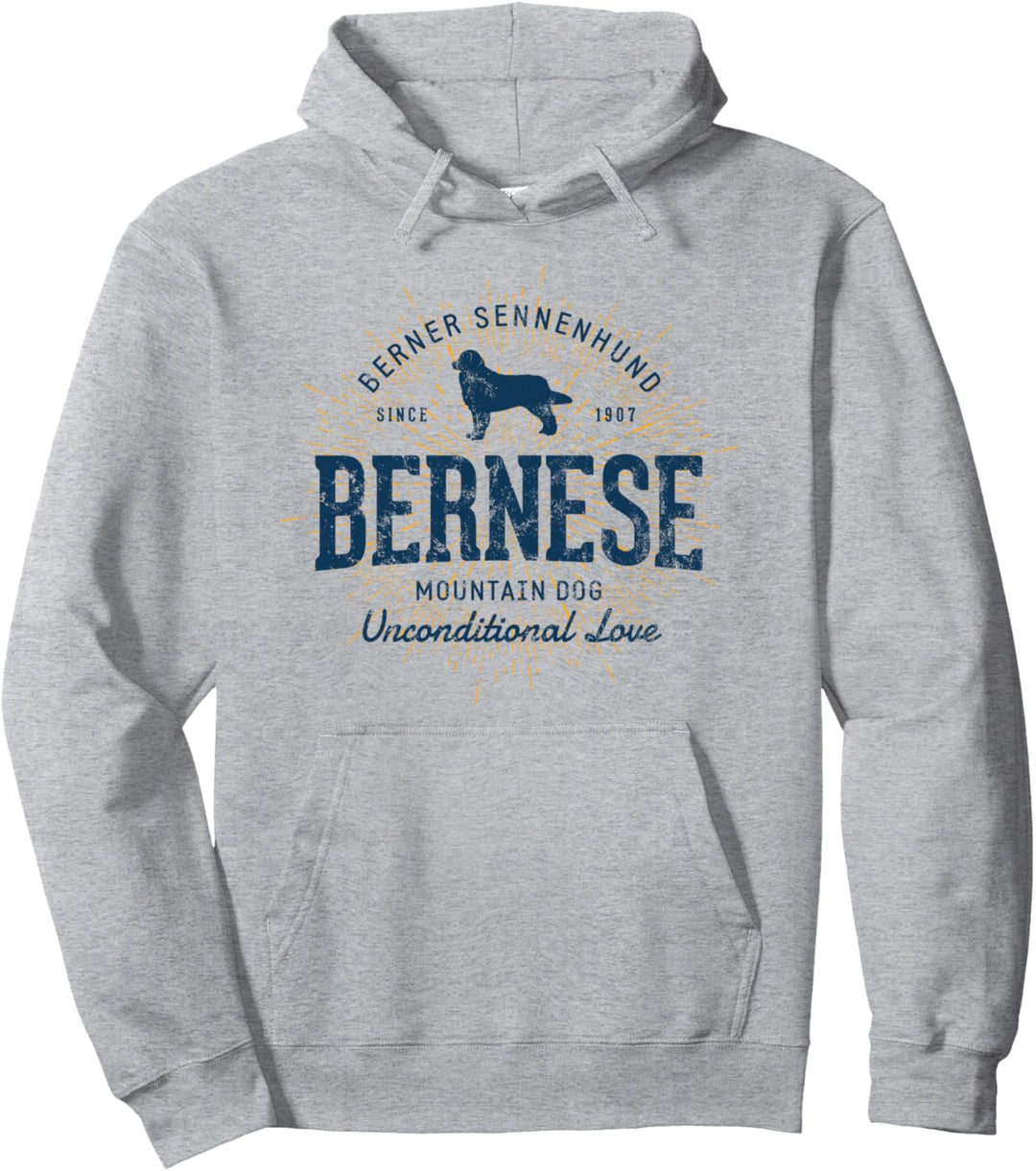 Retro Vintage Berner Sennenhund Pullover Hoodie