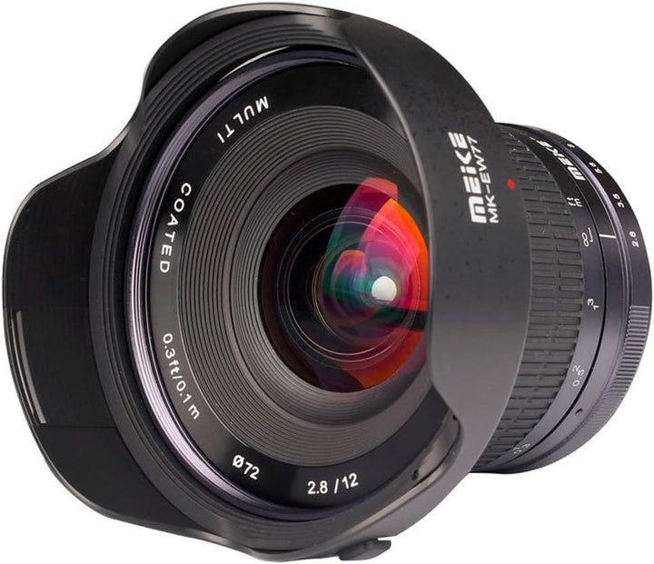 Ultra-Weitwinkelobjektiv MK-12mm-F/2.8 für Micro 4/3 (Olympus und Panasonic Lumix) Ultra-Weitwinkelo