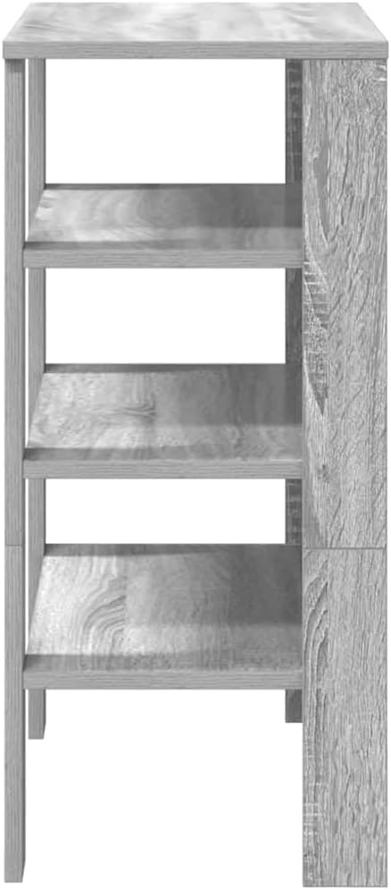 vidaXL Schuhregal Grau Sonoma 61x32x70 cm Holzwerkstoff, Schuhschrank, Schuhaufbewahrung, Schuhe Org