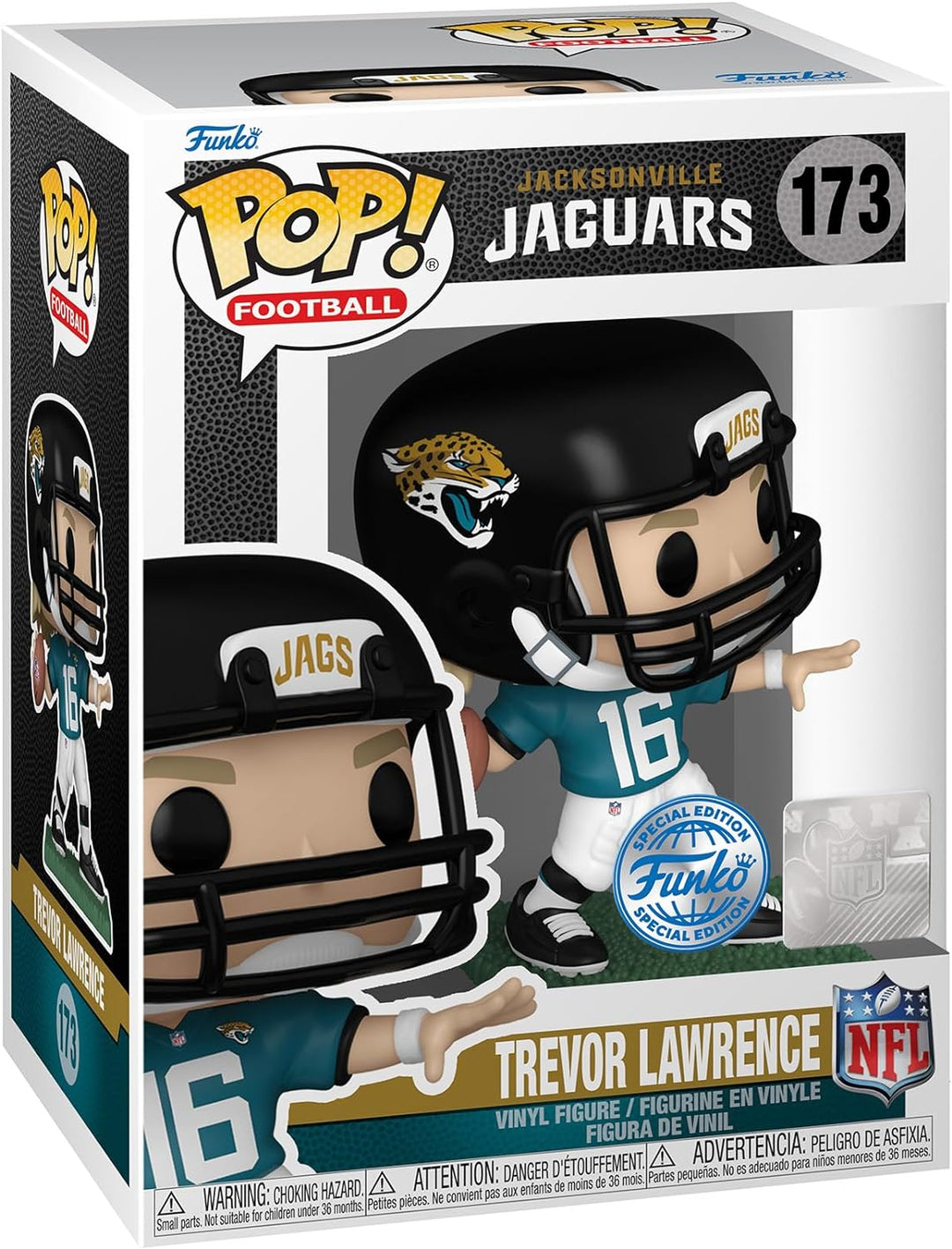 Funko Pop! NFL: Jaguars - Trevor Lawrence - Vinyl-Sammelfigur - Geschenkidee - Offizielle Handelswar