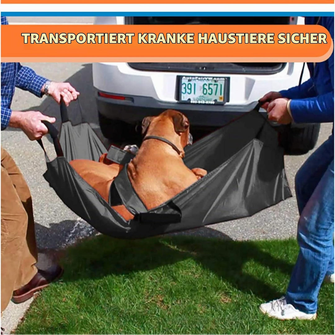 Faltbare Haustiertrage, Haustiertrage Trage Faltbare Transport Notfalltrage,Hunde Tragehilfe mit 6 G