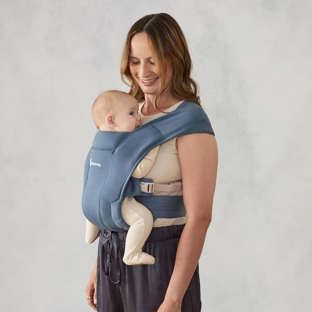 Ergobaby Embrace Babytrage für Neugeborene ab Geburt Extra Weich, Bauchtrage Baby-Tragetasche Ergono