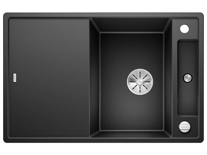 BLANCO AXIA III 45 S | SILGRANIT anthrazit | Einbauart: Einbau von Oben | reversibel | mit Glasschne