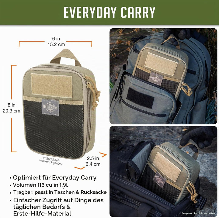 Maxpedition Beefy Pocket Organizer Tasche Einheitsgrösse Khaki, Einheitsgrösse Khaki