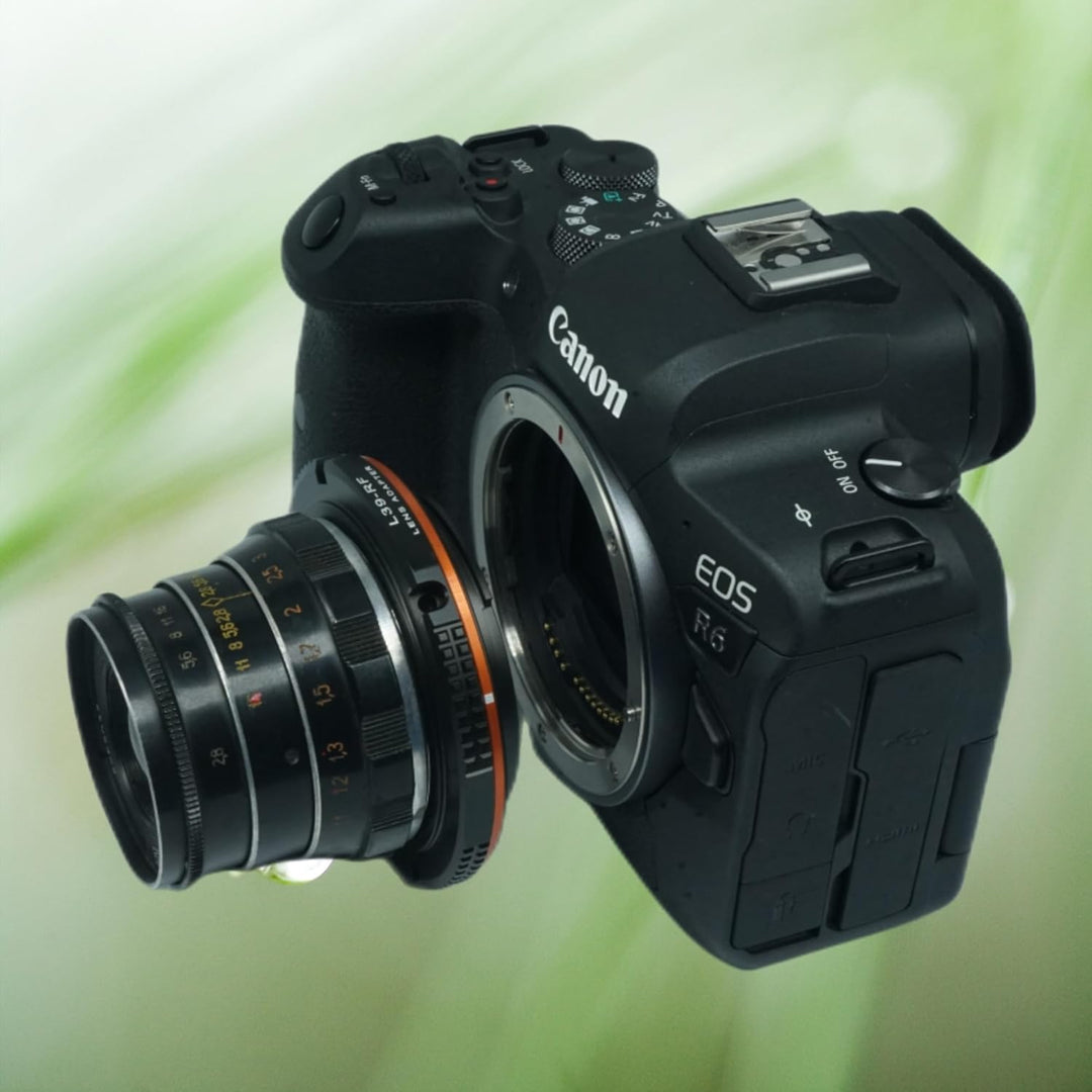 PHOLSY Manueller Objektivadapter: Kompatibel mit Leica L39 M39 LTM Objektiv und Canon RF (EOS R-Type
