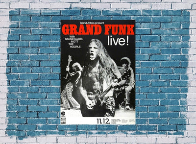 Grand Funk Railroad - Timemachine, Frankfurt 1971 » Konzertplakat/Premium Poster | Live Konzert Vera