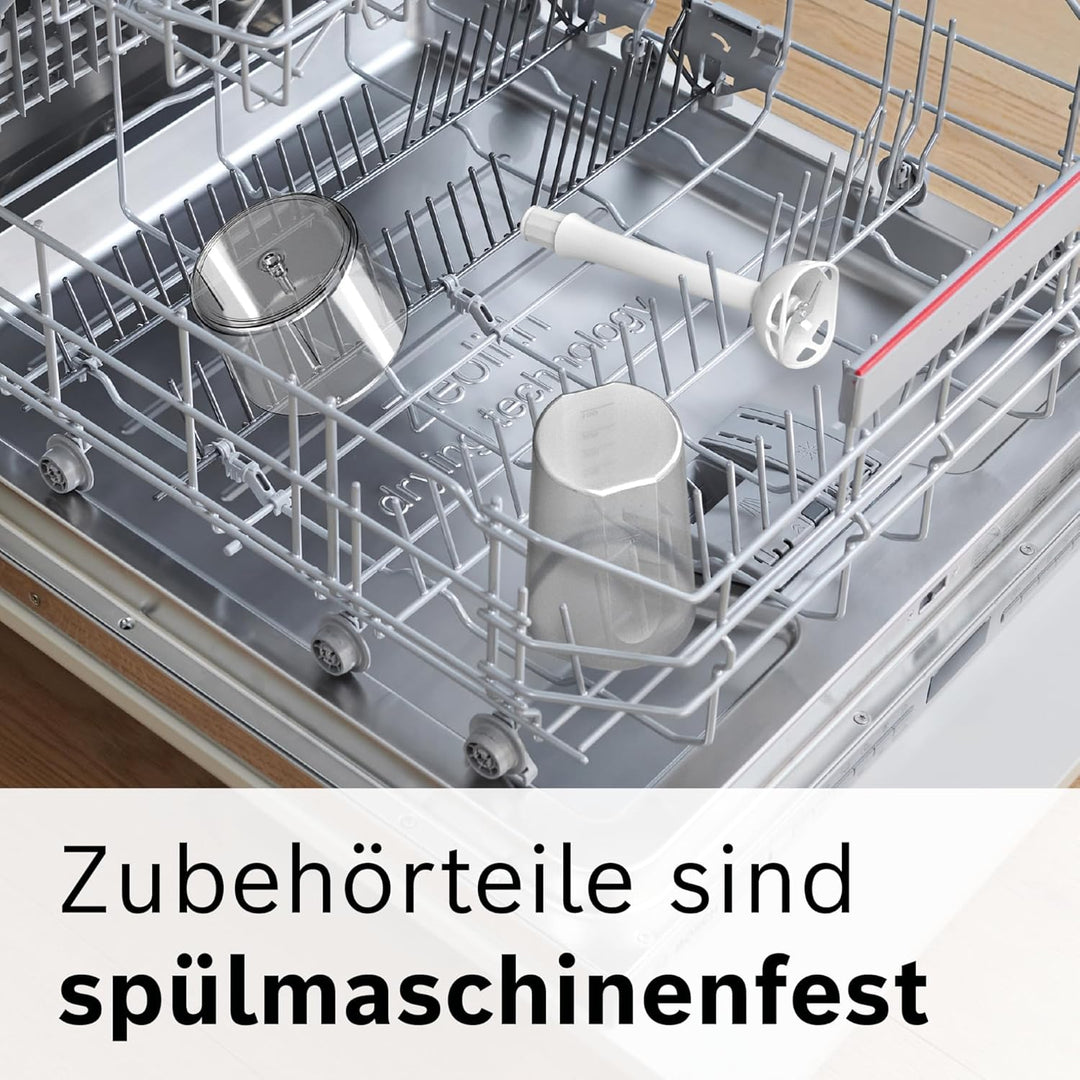 Bosch Stabmixer ErgoMixx MSM66020, Mixfuss, Mix- und Messbecher, 4-Klingen-Messer, ergonomisches Des