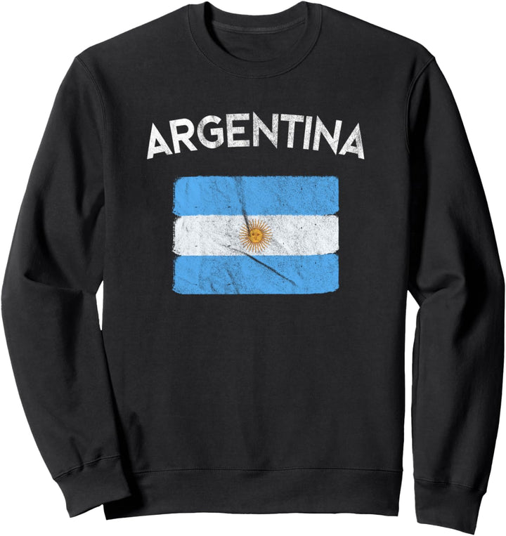 Argentinische Flagge (Vintage) – Argentinien-Flagge Sweatshirt