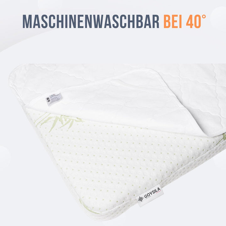 GOYSILA Matratzenschoner Babybett Next to Me saugfähig atmungsaktiv kompatibel mit Babybett Chicco N