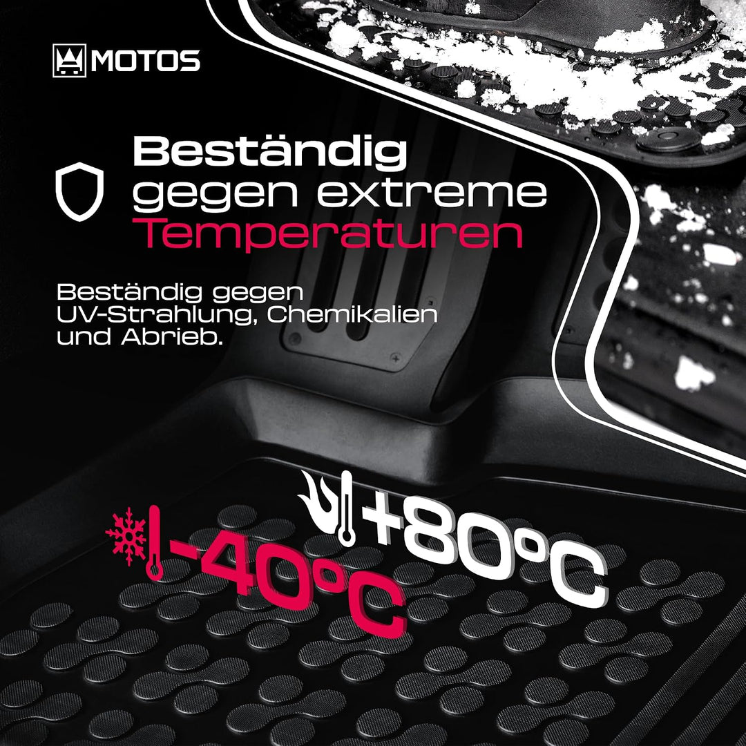 M MOTOS Gummimatten Auto Fussmatte passt für BMW 3er F34 2013-2021 Verbessern Sie Ihren Reisekomfort