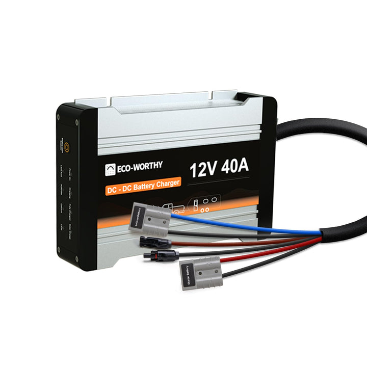 ECO-WORTHY Ladebooster 12V 40A DC-DC Batterieladegerät für LiFePO4 Batterie,Gel, Ladebooster für Woh