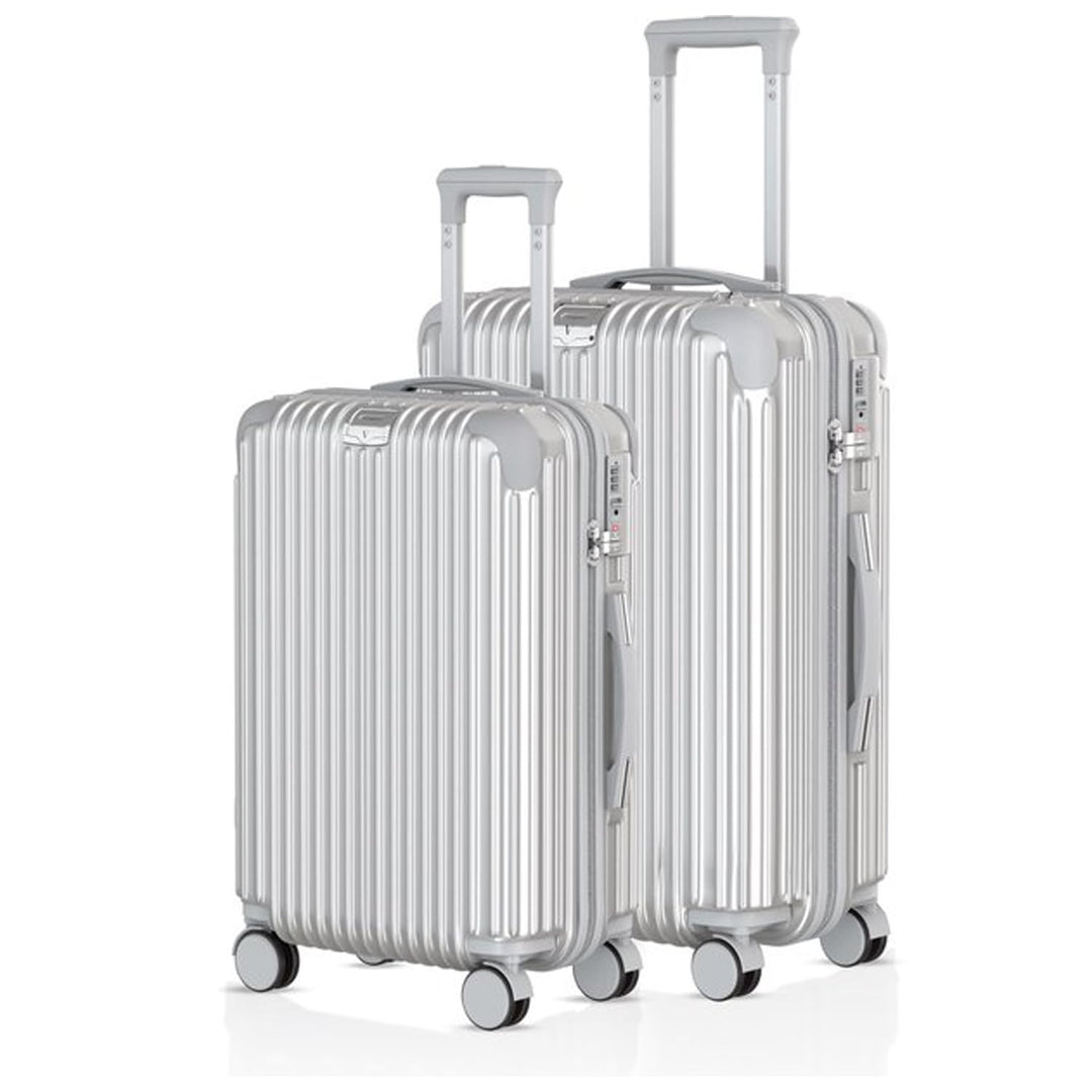 Voyagoux Kofferset 2 teilig - 40L & 72L, Hartschalenkoffer Klein und Gross, Rollkoffer, TSA-Schloss,