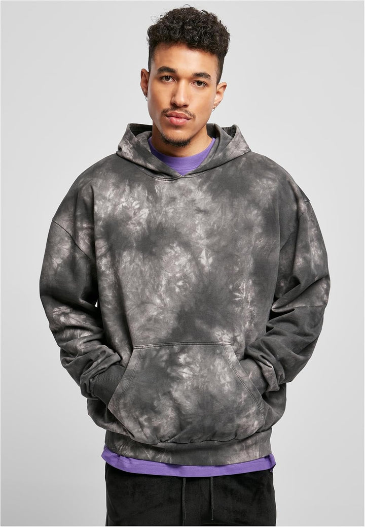 Urban Classics Herren Hoody Batik Kapuzenpullover mit weiter Oversized Passform, Kapuzensweatshirt m