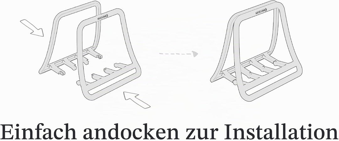 NEXSTAND K11 Vertikaler Laptopständer - Verstellbarer platzsparender Desktop-Organizer für Laptops,
