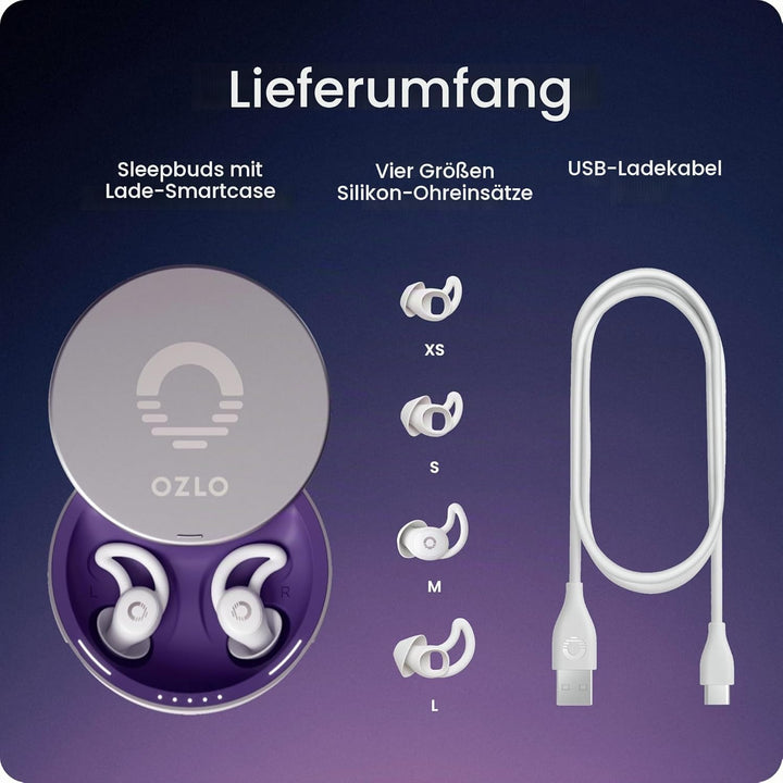 Ozlo Sleepbuds Sleep Headphones for Side Sleepers Sleep Earphones with Up to 10 Hours Bluetooth Stre