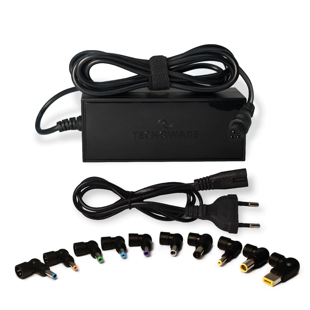 Tecnoware Universal-Ladegerät 95W für Notebook - Netzteil für PC mit 10 Steckverbindern kompatibel m