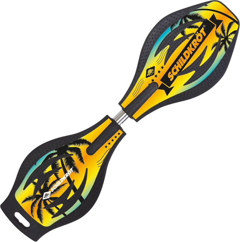 Schildkröt Waveboard Good Vibes, leichtes und wendiges Casterboard, grosses Deck mit Anti-Rutsch Nop