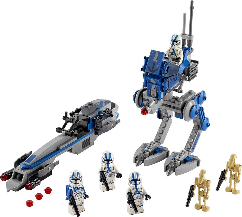 LEGO 75280 Star Wars Clone Troopers der 501. Legion, Bauset mit Kampfdroiden und at-RT Walker Single