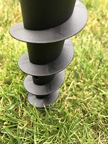 Krinner 2er Set Bodendübel Vario Drill (Wiese; Camping; Strand) Sonnenschirmständer
