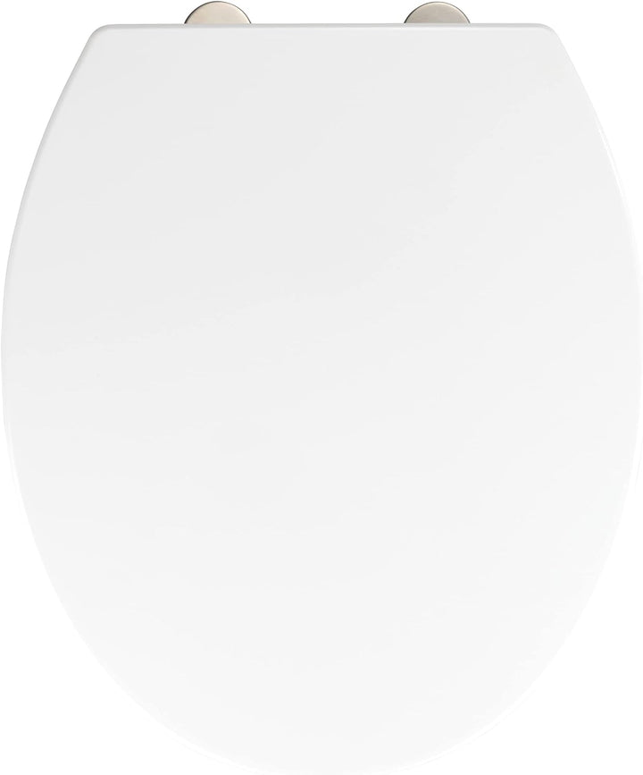 WENKO WC-Sitz Birori, Toilettensitz mit Absenkautomatik, WC-Deckel mit Fix-Clip Hygiene-Befestigung,